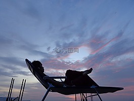 人,放宽,休息