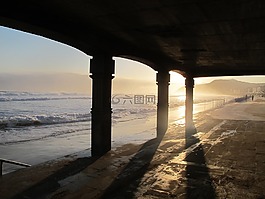 西班牙,海岸,日出