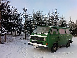 雪,綠色,卡車