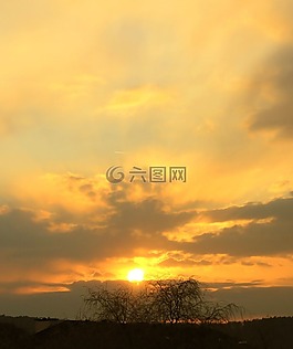 日落,abendstimmung,陽(yáng)光