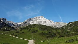alpspitze,北墙,高山