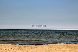 夏季,海灘,太陽
