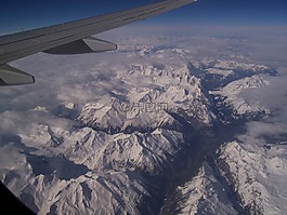 飛行,阿爾卑斯山,山