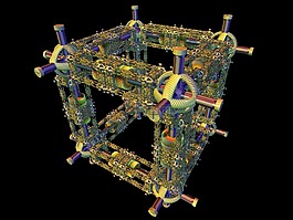 工程,3d,分形
