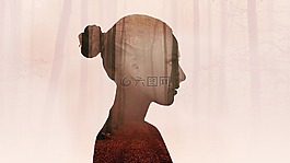 背景,人类,双表达