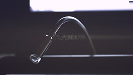 水槽,管,黑色和白色