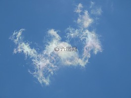 字母 w,云,藍(lán)藍(lán)的天空
