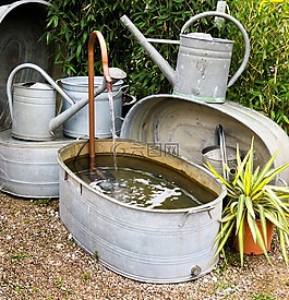 花園,浴,噴壺