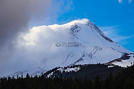 山,景觀,高峰