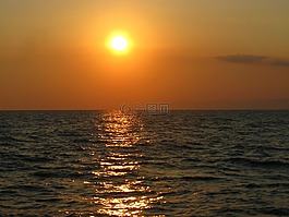 海,日落,景觀(guān)