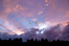 云,天空,蠟筆
