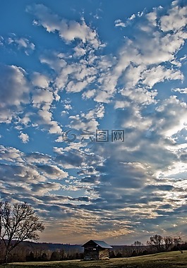 云,原野,谷倉