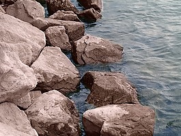 巖,水,河