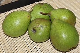 梨子,綠色,水果