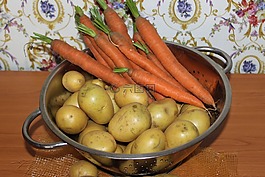 土豆,胡蘿卜,蔬菜