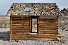 木制的小屋,建设,老