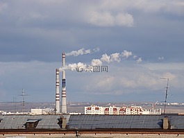 城市,天空,云