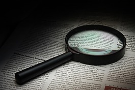 放大鏡,報紙,歷史