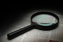 放大鏡,報紙,歷史