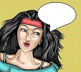 矢量,女孩,报价