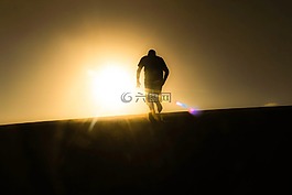 黑暗,側(cè)影,男子