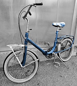 自行車,老,藍(lán)色