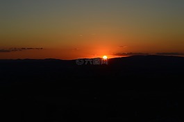 日落,黃昏,太陽