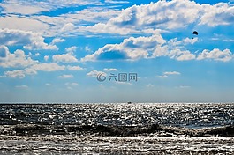 海,波,海灘