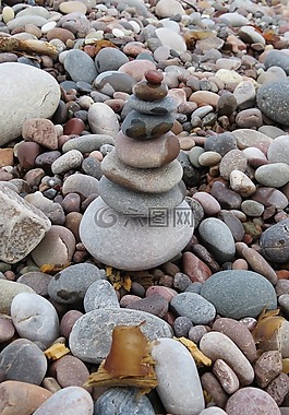 石頭,鵝卵石,stenenstapel