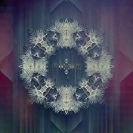 曼陀羅,霓虹燈,對(duì)稱