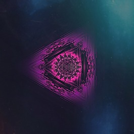 曼陀羅,霓虹燈,對(duì)稱