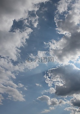 藍(lán)色,光明,云