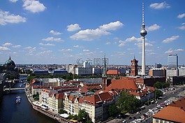 柏林,電視塔,nikolaiviertel