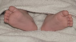 嬰兒的雙腿,孩子,新生