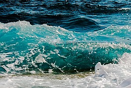 波,破碎,海