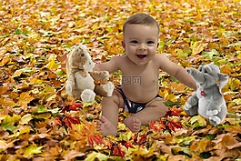 兒童,嬰兒,快樂