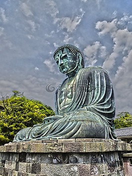 日本,雕像,青銅器