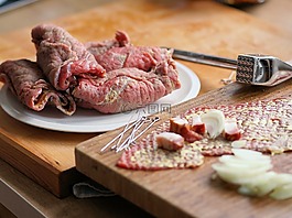roulades,牛肉,肉
