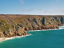 海岸,康沃爾郡,英國