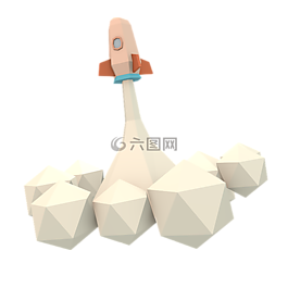 渲染,火箭,低
