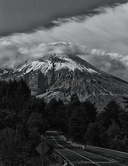 智利,火山,景观