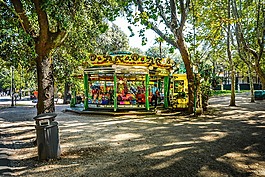 羅馬,公園,旋轉木馬