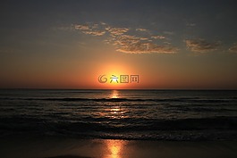 海灘,景觀,海