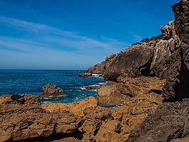 海洋,海灘,巖