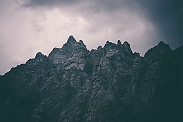 山,懸崖,巖