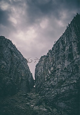 巖,懸崖,山