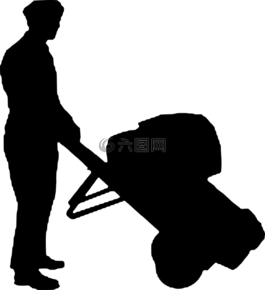 工人,推,船舶