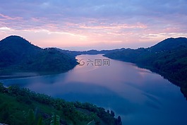 湖,丘陵,自然