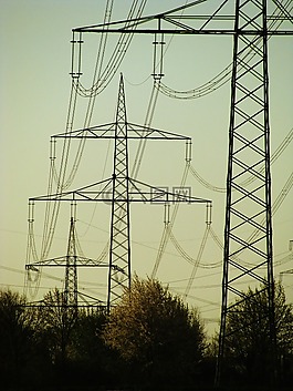 電源線,電桿,景觀