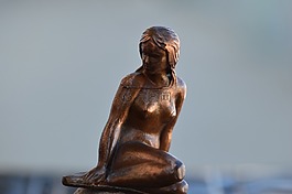 雕像,女子,雕塑